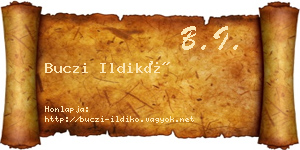 Buczi Ildikó névjegykártya