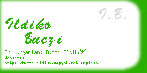 ildiko buczi business card